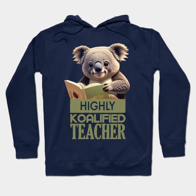 Just a Highly Koalified Teacher Koala 8 Hoodie by Dmytro